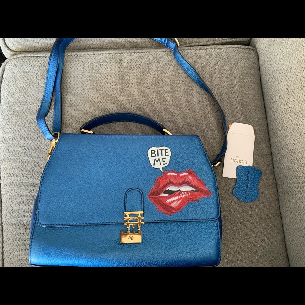Florian London hand paint pop “art” handbag